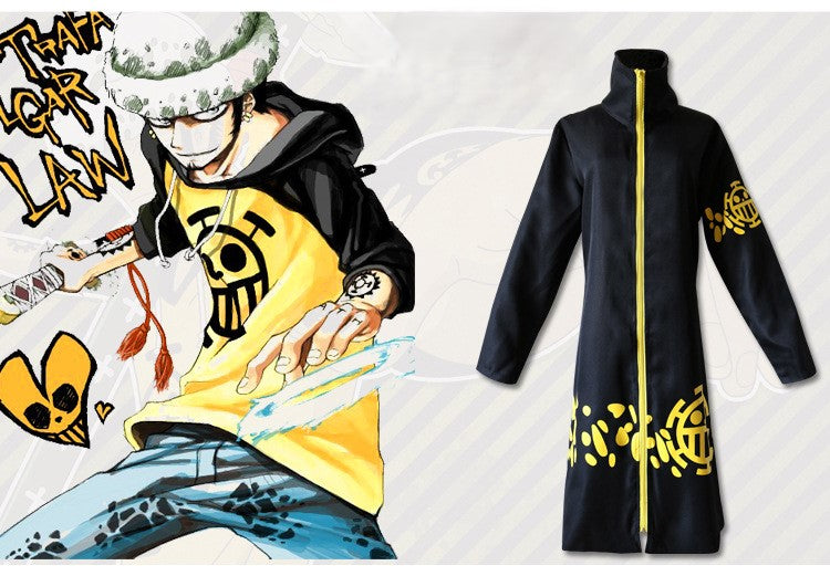 【One Piece】Trafalgar D. Water Law Cosplay Costume Full Set