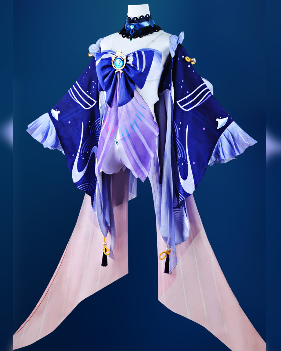 【Genshin Impact】Sangonomiya Kokomi Cosplay Costume Full Set