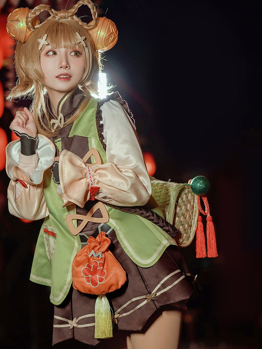 【Genshin Impact】Yaoyao Cosplay Costume Full Set