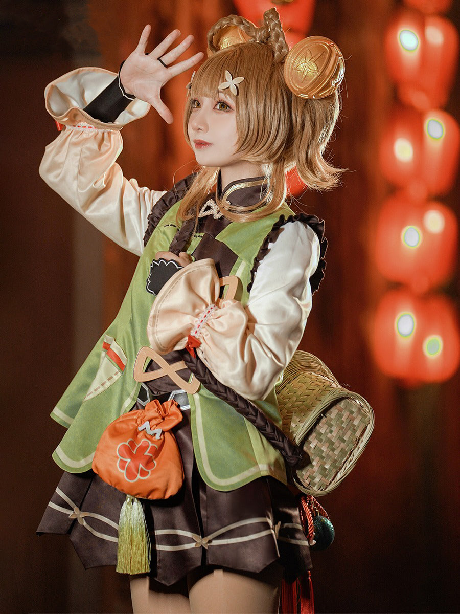 【Genshin Impact】Yaoyao Cosplay Costume Full Set