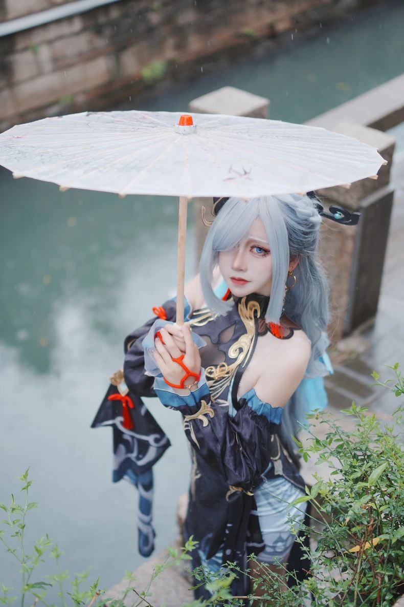 【Genshin Impact】Shenhe Cosplay Costume Full Set