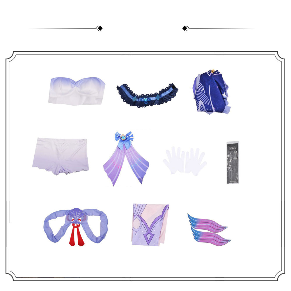 【Genshin Impact】Sangonomiya Kokomi Cosplay Costume Full Set