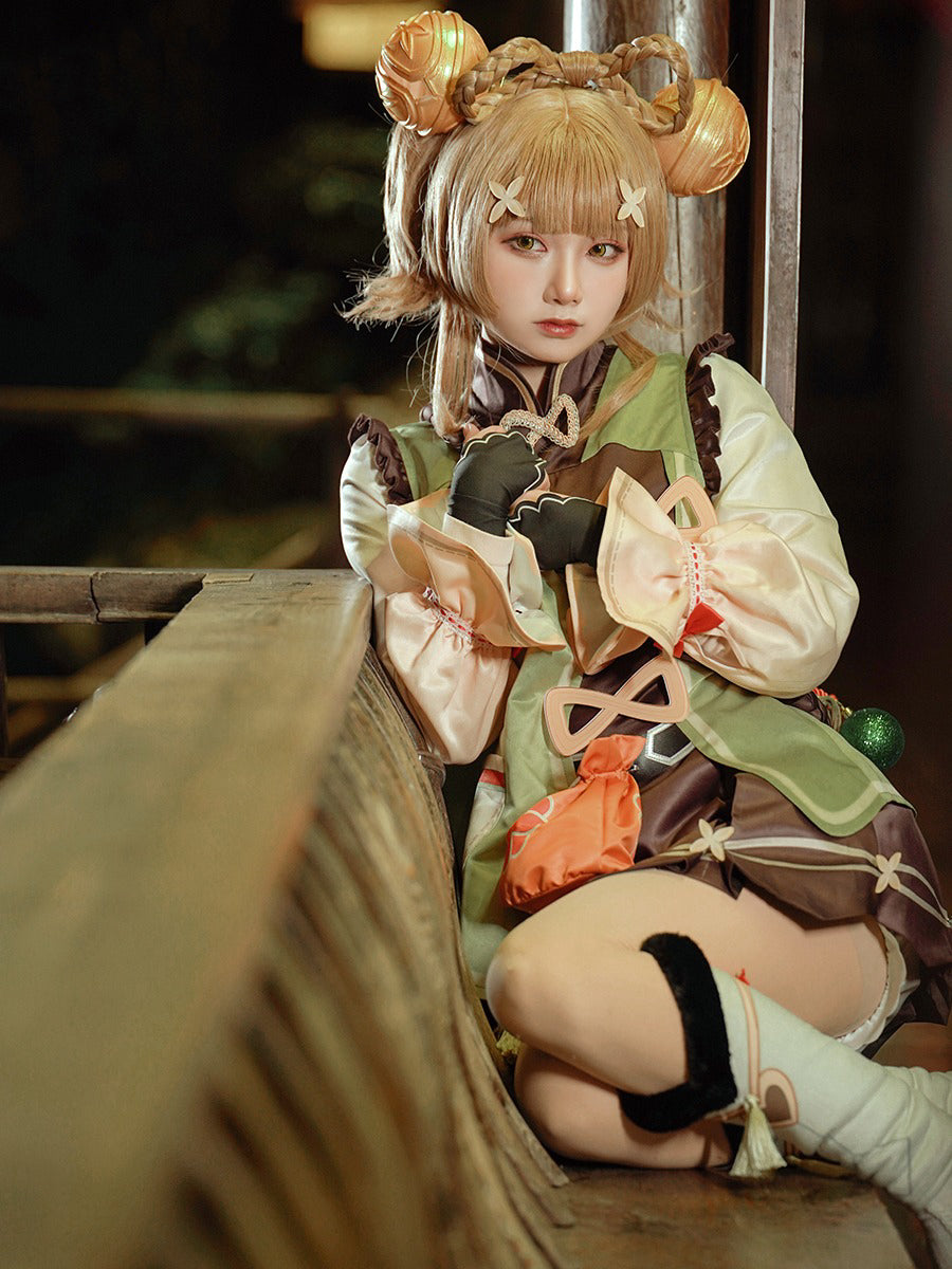 【Genshin Impact】Yaoyao Cosplay Costume Full Set