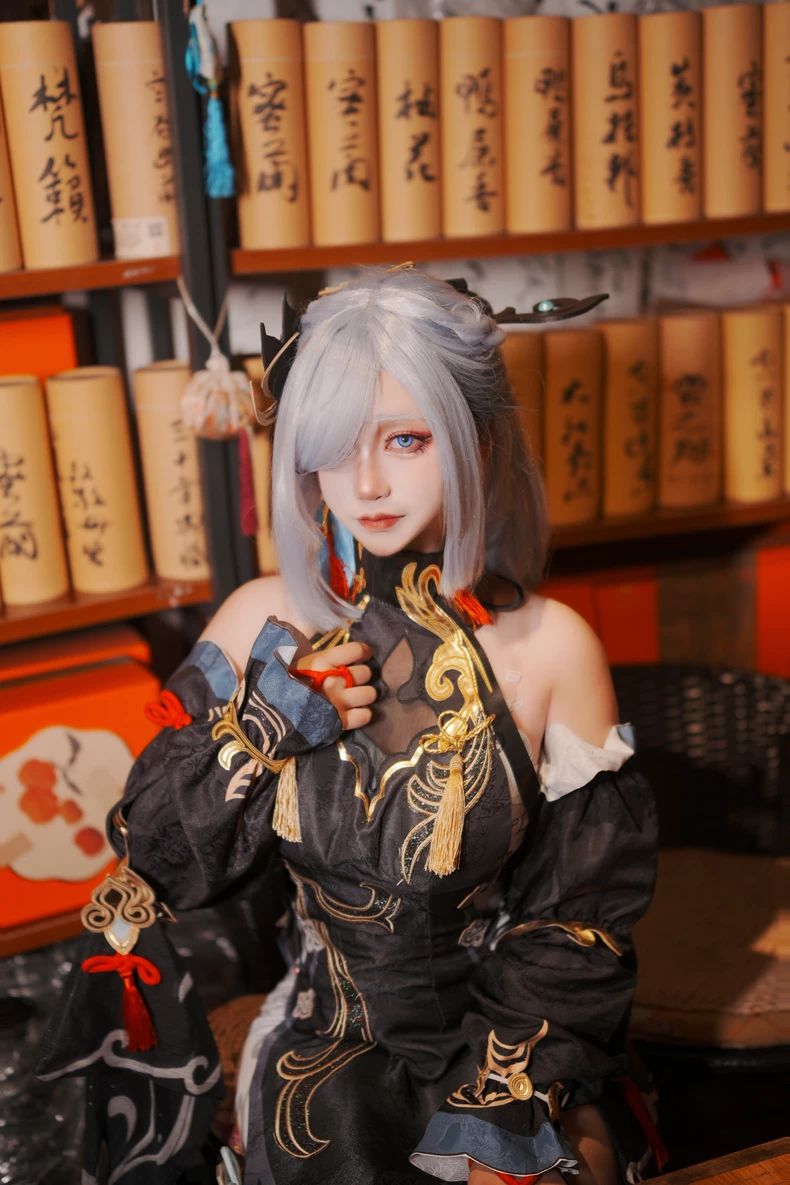 【Genshin Impact】Shenhe Cosplay Costume Full Set