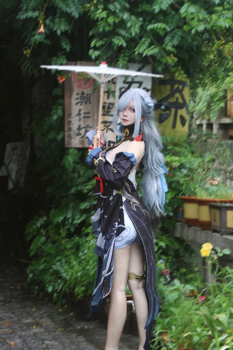 【Genshin Impact】Shenhe Cosplay Costume Full Set