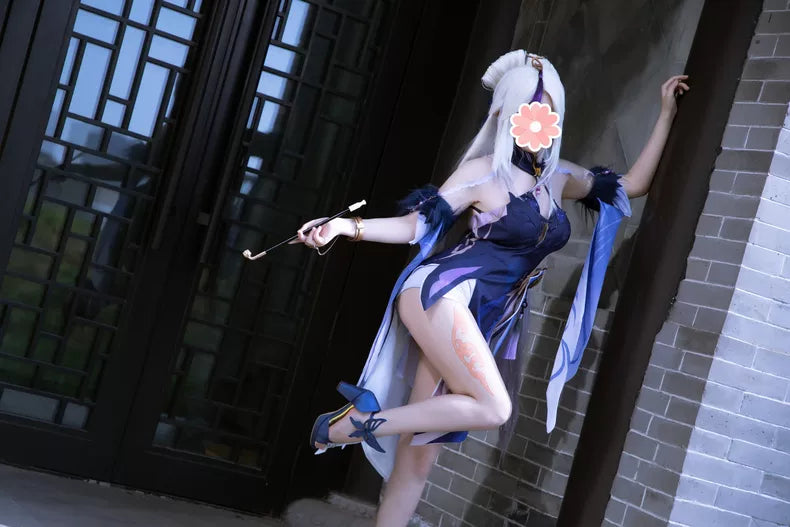 【Genshin Impact】Ningguang(Orchid’s Evening Gown) Cosplay Costume Full Set