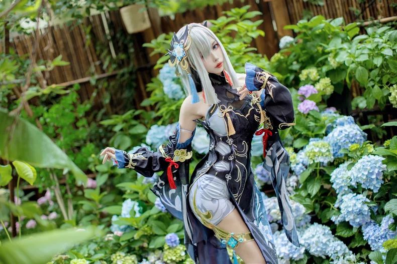 【Genshin Impact】Shenhe Cosplay Costume Full Set