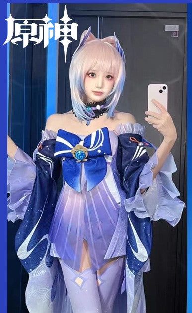 【Genshin Impact】Sangonomiya Kokomi Cosplay Costume Full Set