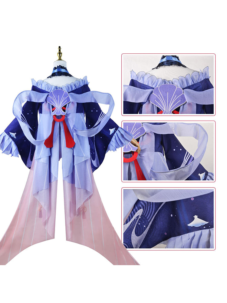 【Genshin Impact】Sangonomiya Kokomi Cosplay Costume Full Set