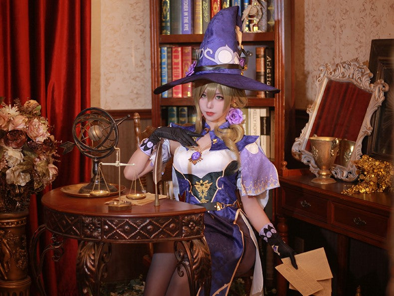 【Genshin Impact】Lisa Cosplay Costume Full Set