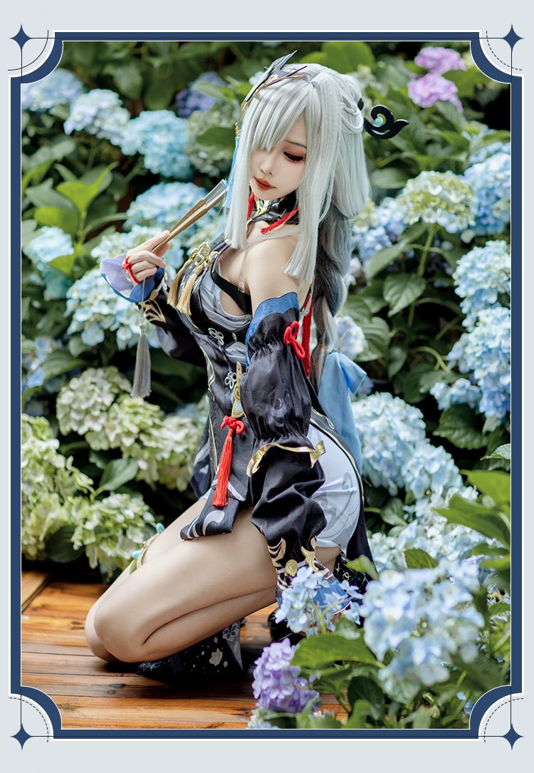 【Genshin Impact】Shenhe Cosplay Costume Full Set