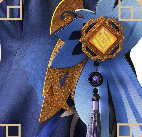 【Genshin Impact】Ningguang(Orchid’s Evening Gown) Cosplay Costume Full Set