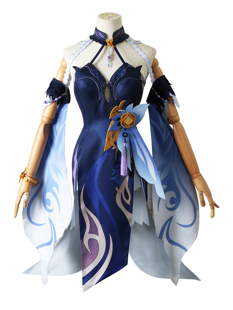 【Genshin Impact】Ningguang(Orchid’s Evening Gown) Cosplay Costume Full Set