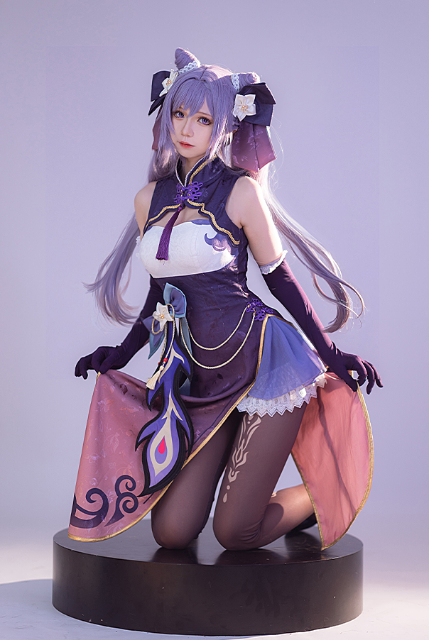 【Genshin Impact】Keqing Cosplay Costume Full Set
