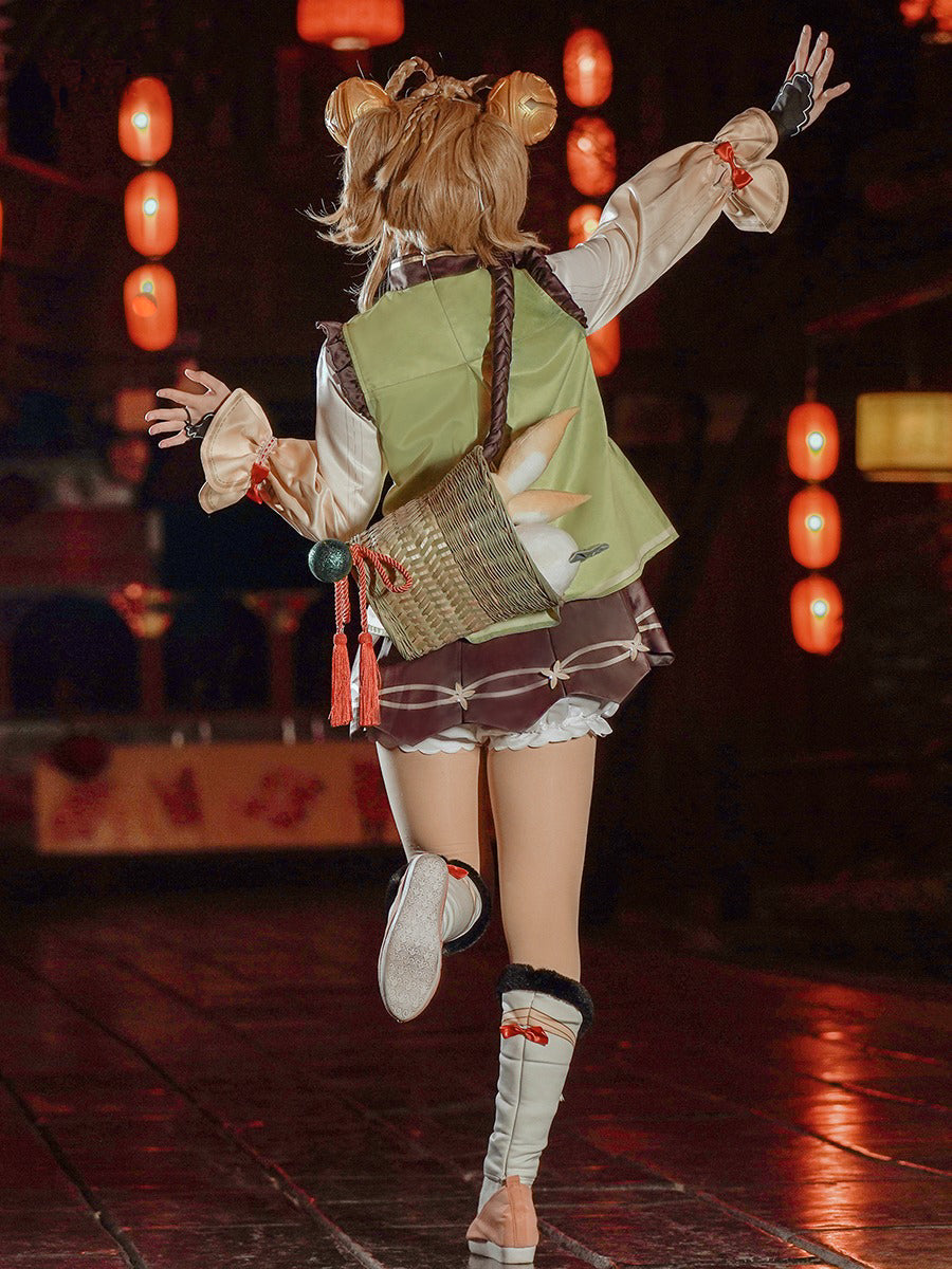 【Genshin Impact】Yaoyao Cosplay Costume Full Set