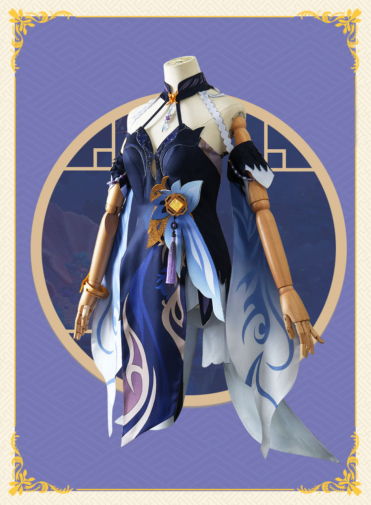 【Genshin Impact】Ningguang(Orchid’s Evening Gown) Cosplay Costume Full Set