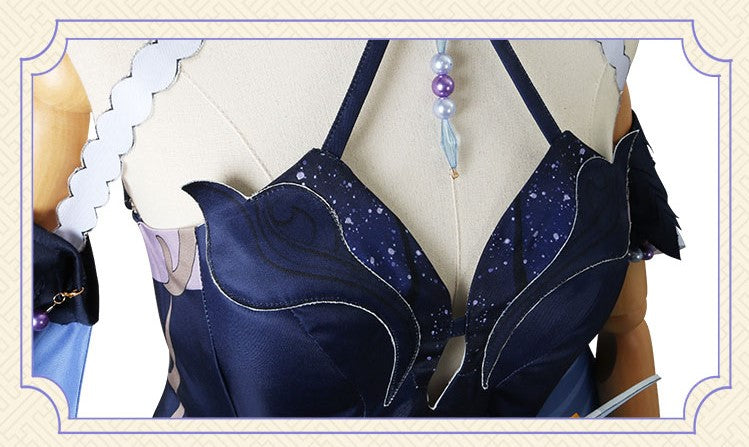 【Genshin Impact】Ningguang(Orchid’s Evening Gown) Cosplay Costume Full Set