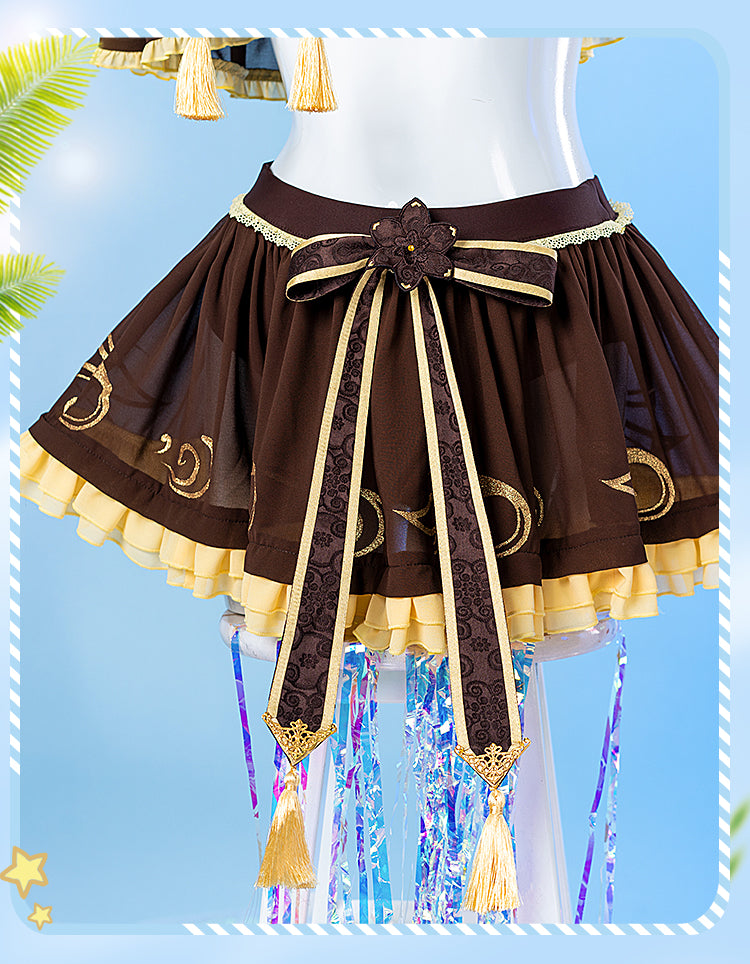 【Genshin Impact】Hu Tao (Swim Suit ver.) Cosplay Costume Full Set