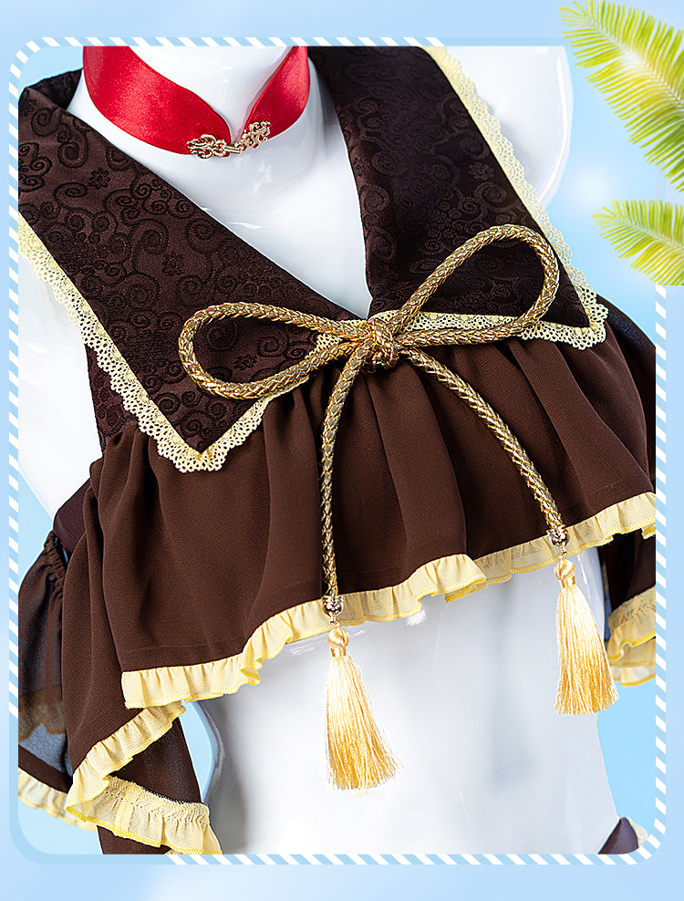 【Genshin Impact】Hu Tao (Swim Suit ver.) Cosplay Costume Full Set