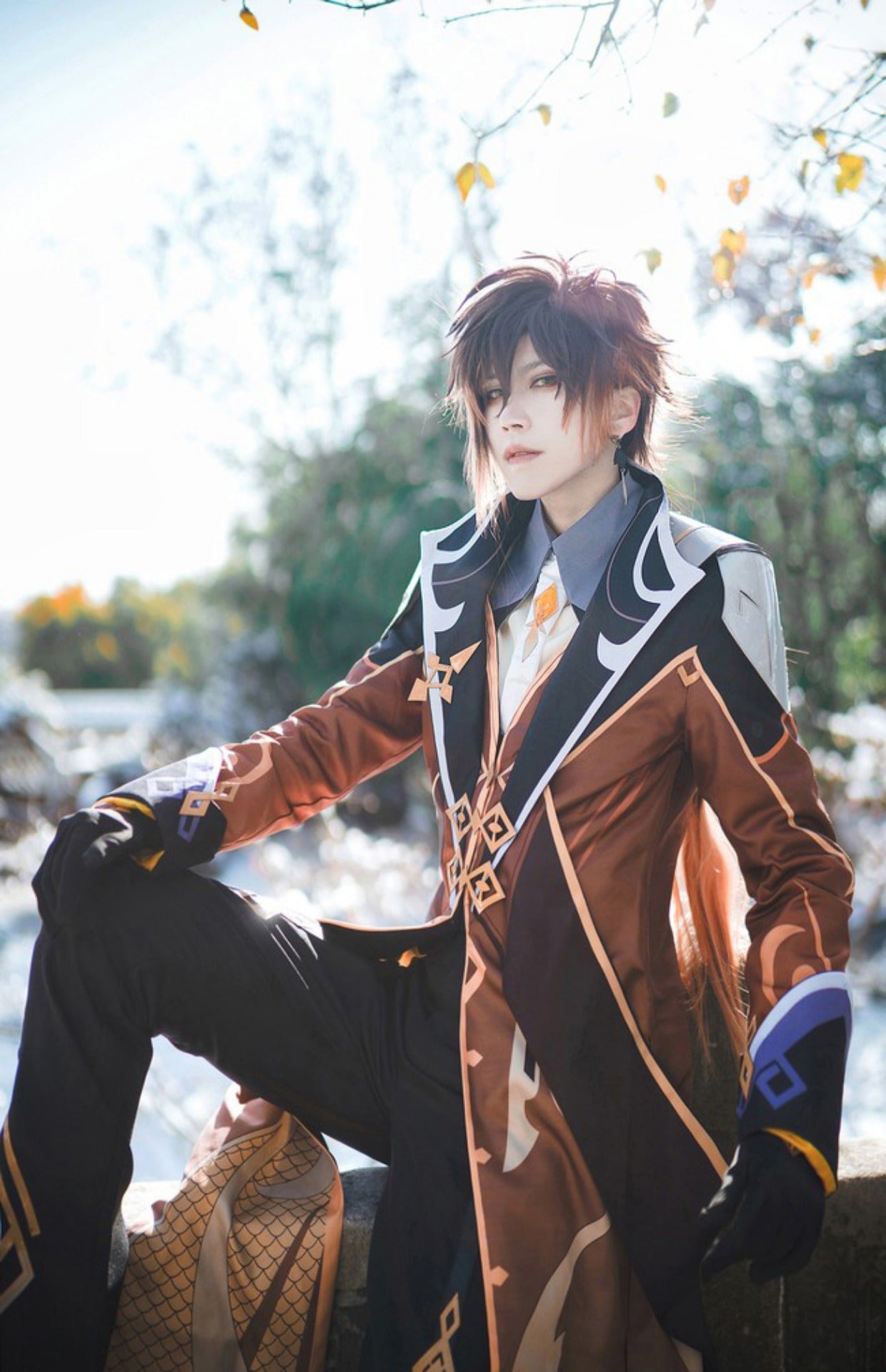 【Genshin Impact】Zhongli Cosplay Costume Full Set