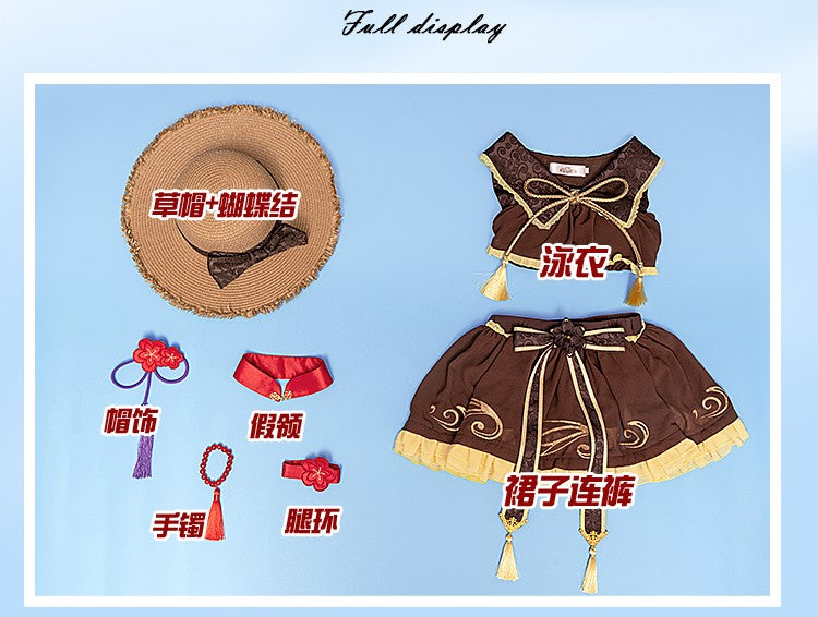 【Genshin Impact】Hu Tao (Swim Suit ver.) Cosplay Costume Full Set
