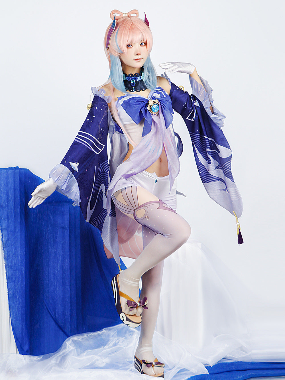 【Genshin Impact】Sangonomiya Kokomi Cosplay Costume Full Set