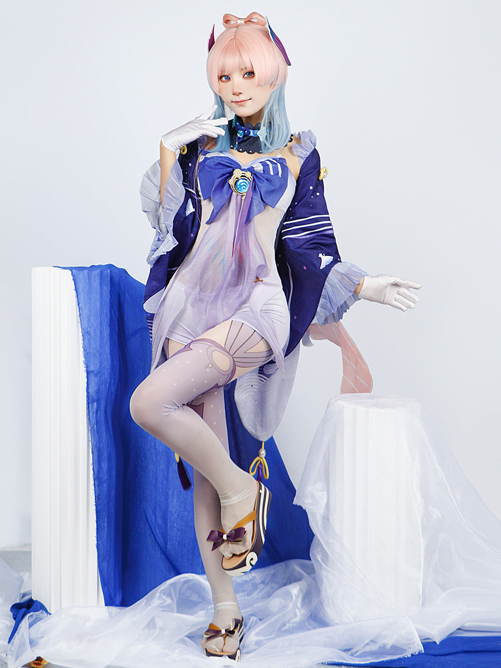 【Genshin Impact】Sangonomiya Kokomi Cosplay Costume Full Set