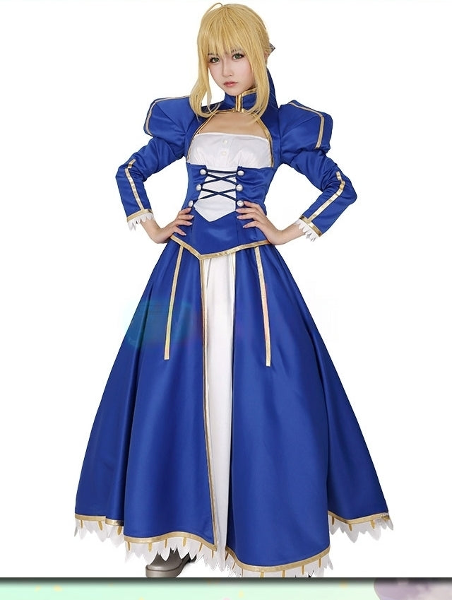 【Fate】Saber Cosplay Costume Full Set
