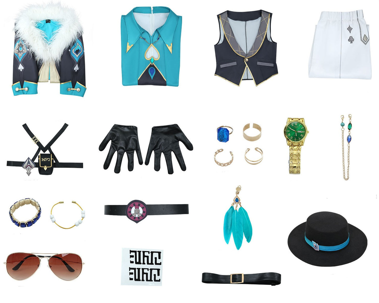 【Honkai: Star Rail】Aventurine Cosplay Costume Full Set