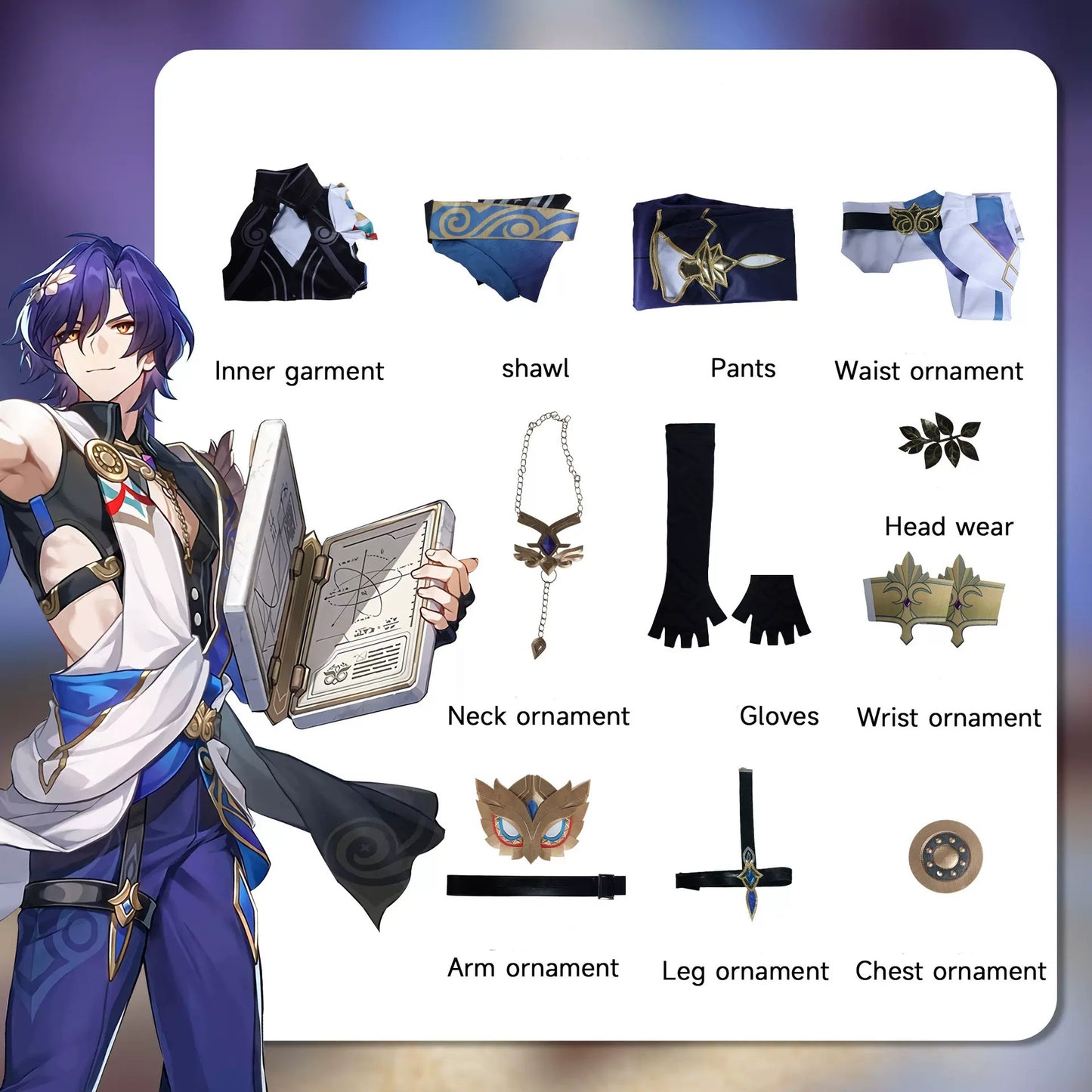【Honkai: Star Rail】Dr. Ratio Cosplay Costume Full Set
