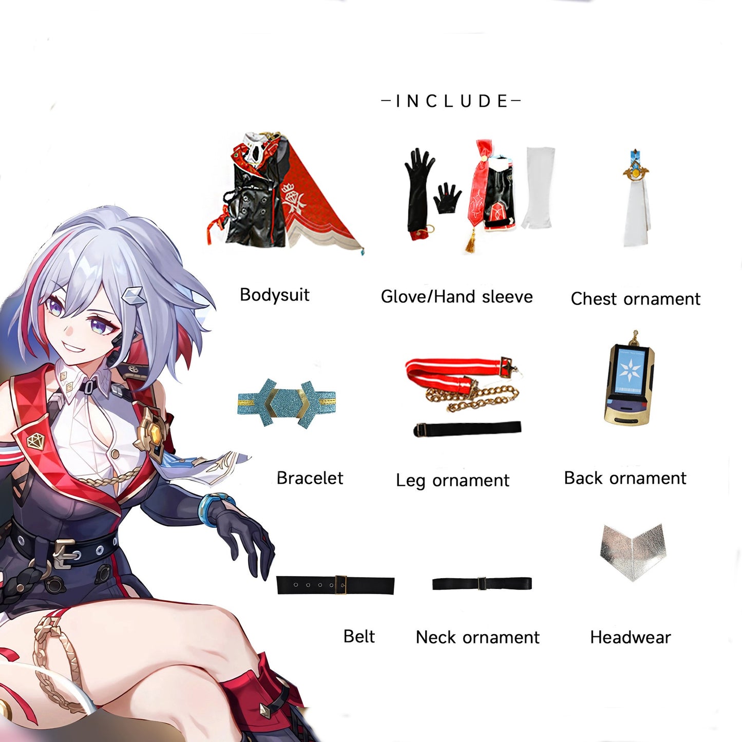 【Honkai: Star Rail】Topaz and Numby Cosplay Costume Full Set
