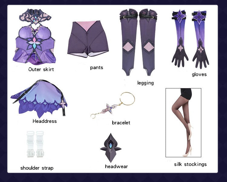 【Honkai: Star Rail】Black Swan Cosplay Costume Full Set