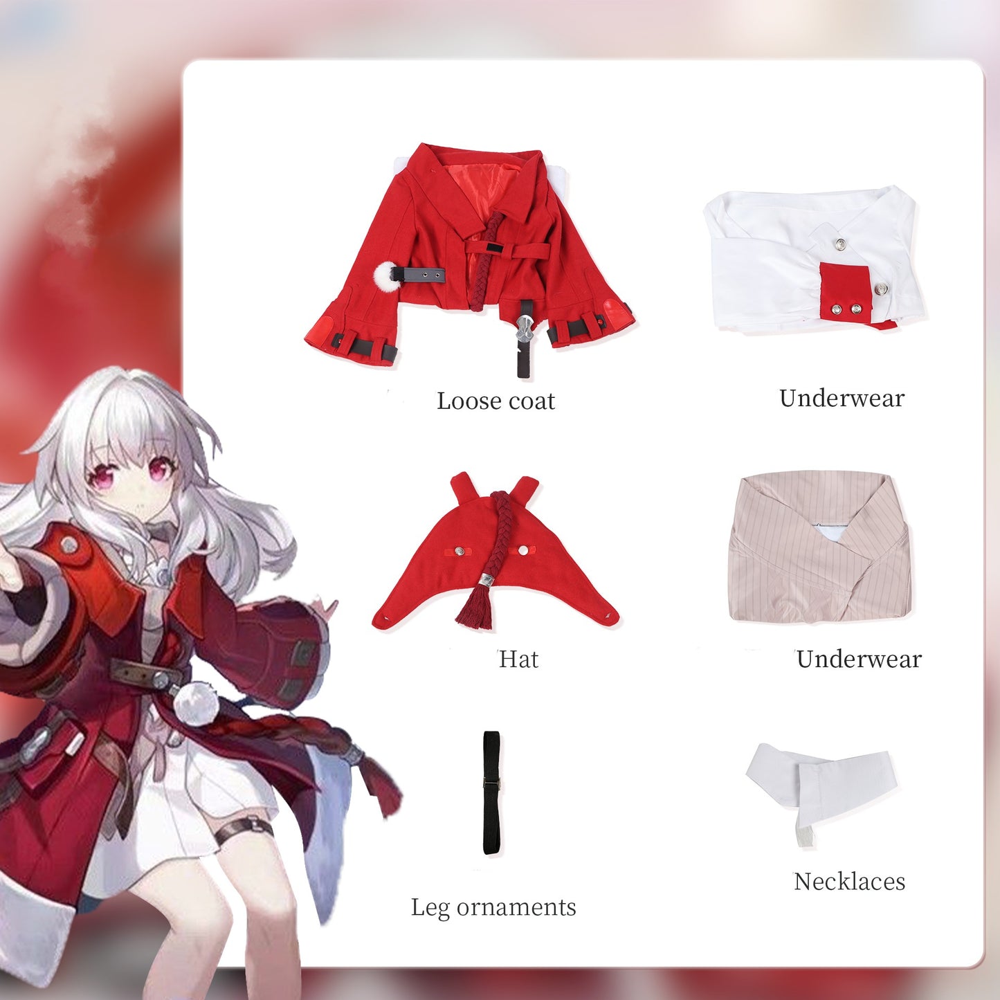 【Honkai: Star Rail】Clara Cosplay Costume Full Set