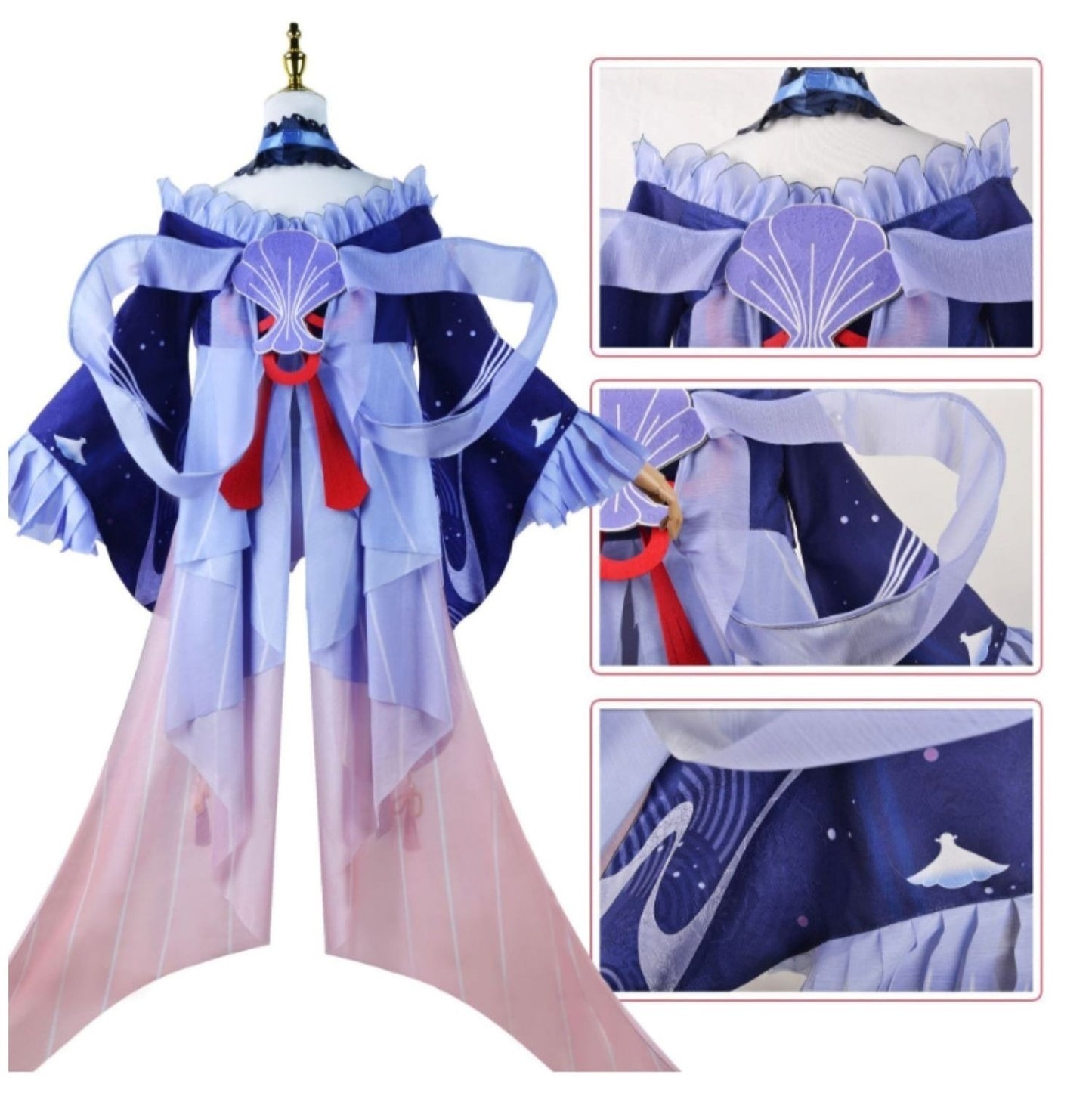 【Genshin Impact】Sangonomiya Kokomi Cosplay Costume Full Set