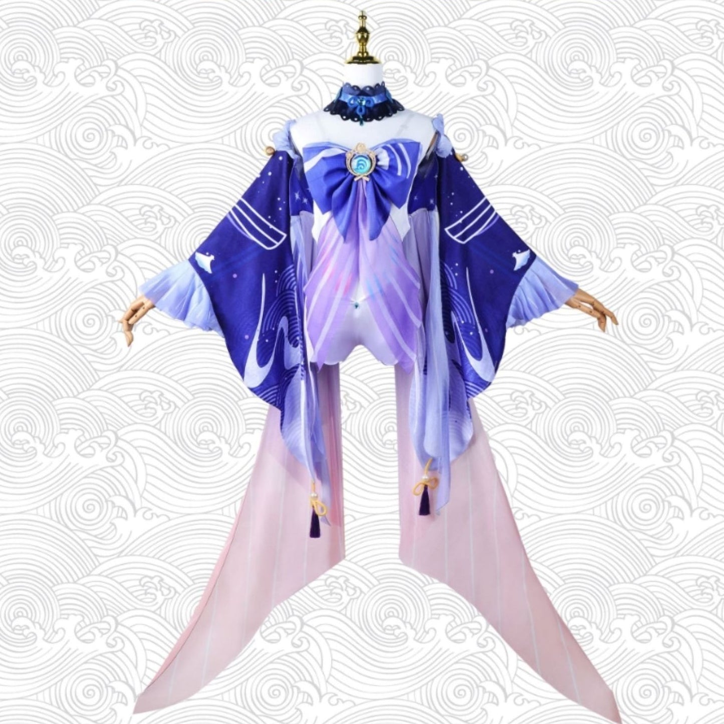 【Genshin Impact】Sangonomiya Kokomi Cosplay Costume Full Set