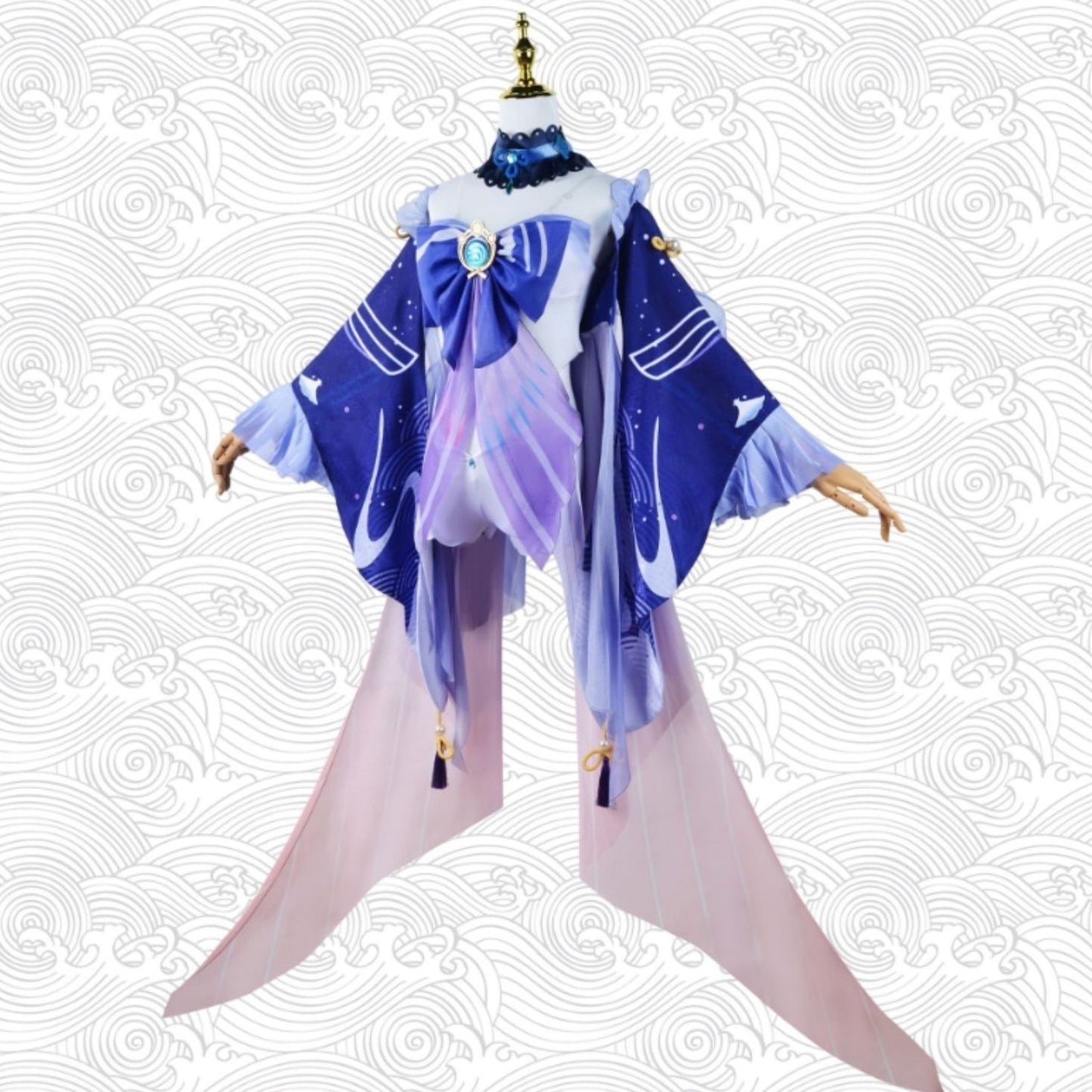 【Genshin Impact】Sangonomiya Kokomi Cosplay Costume Full Set