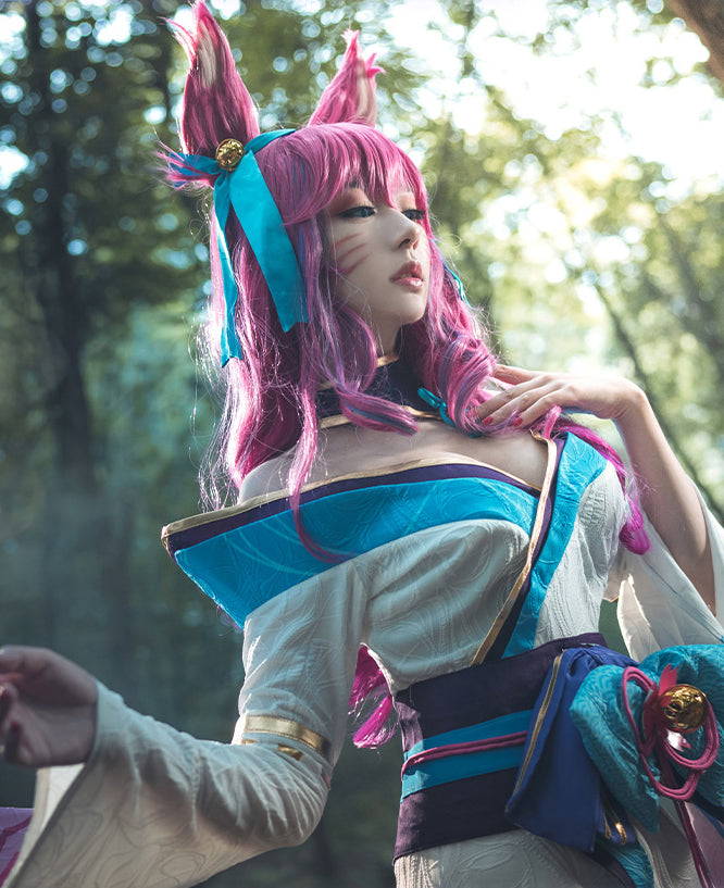 【League of Legends】Spirit Blossom Ahri Cosplay Costume Full Set