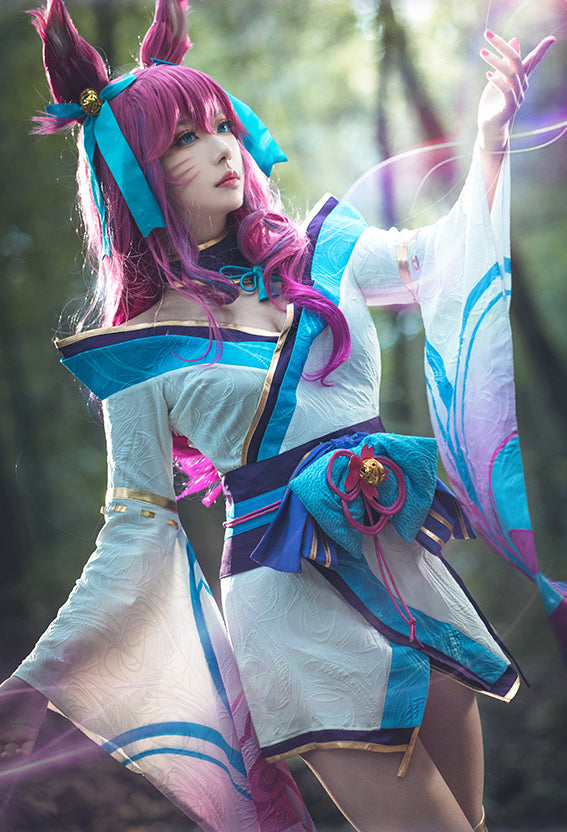 【League of Legends】Spirit Blossom Ahri Cosplay Costume Full Set