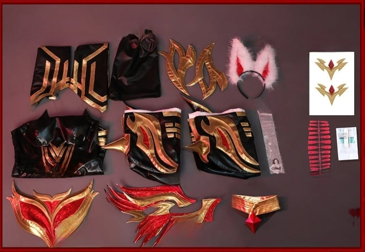 【League of Legends】Immortalized Ahri Cosplay Costume Full Set