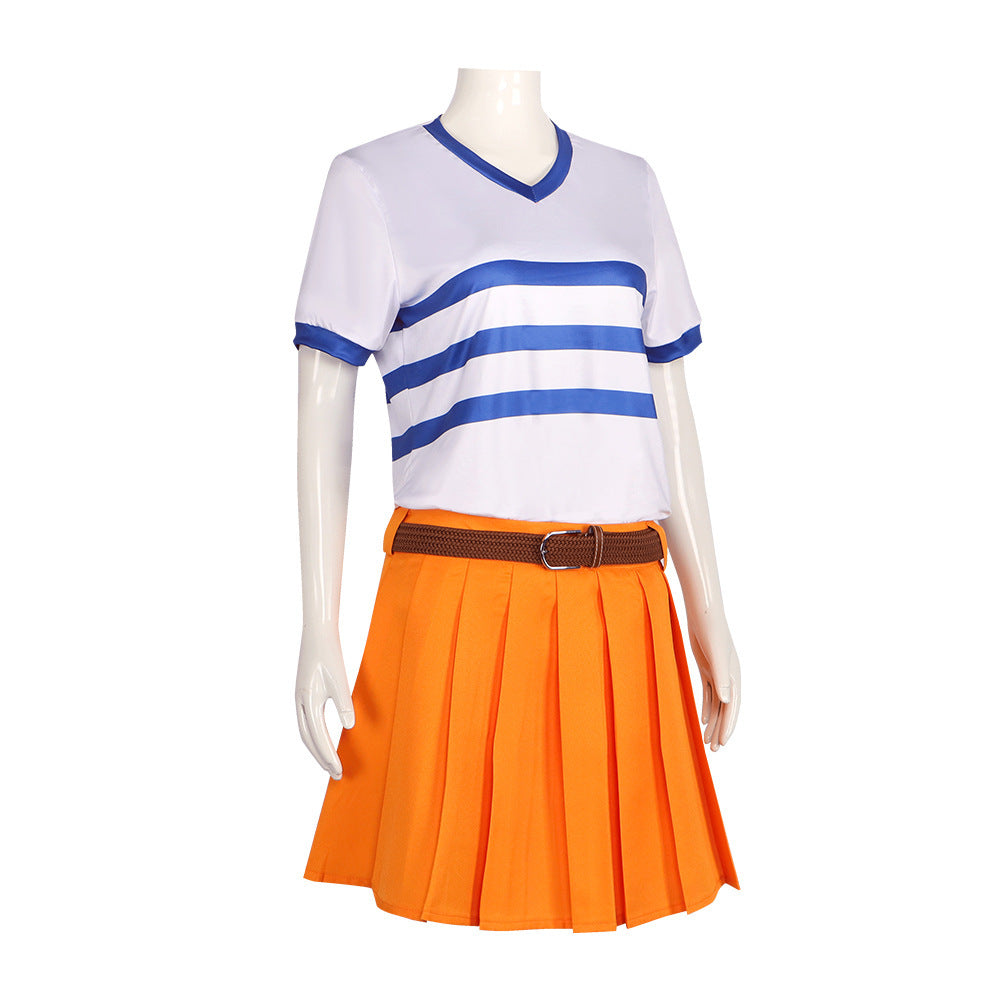【One Piece】Netflx Nami Cosplay Costume Full Set