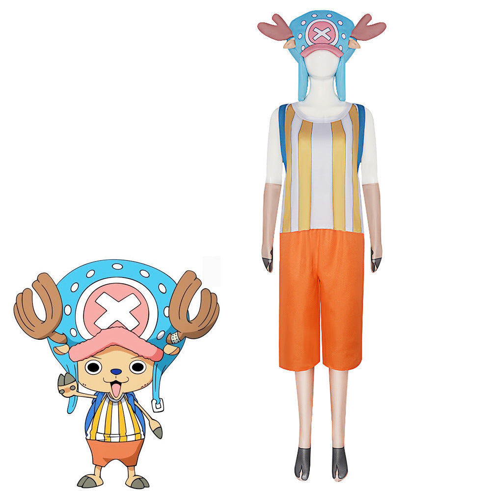 【One Piece】Tony Tony Chopper Cosplay Costume Full Set