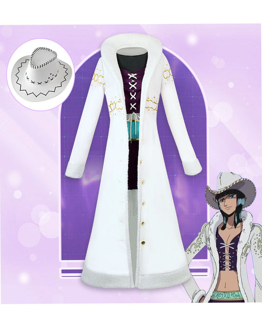 【One Piece】Boa Hankokku Cosplay Costume Full Set