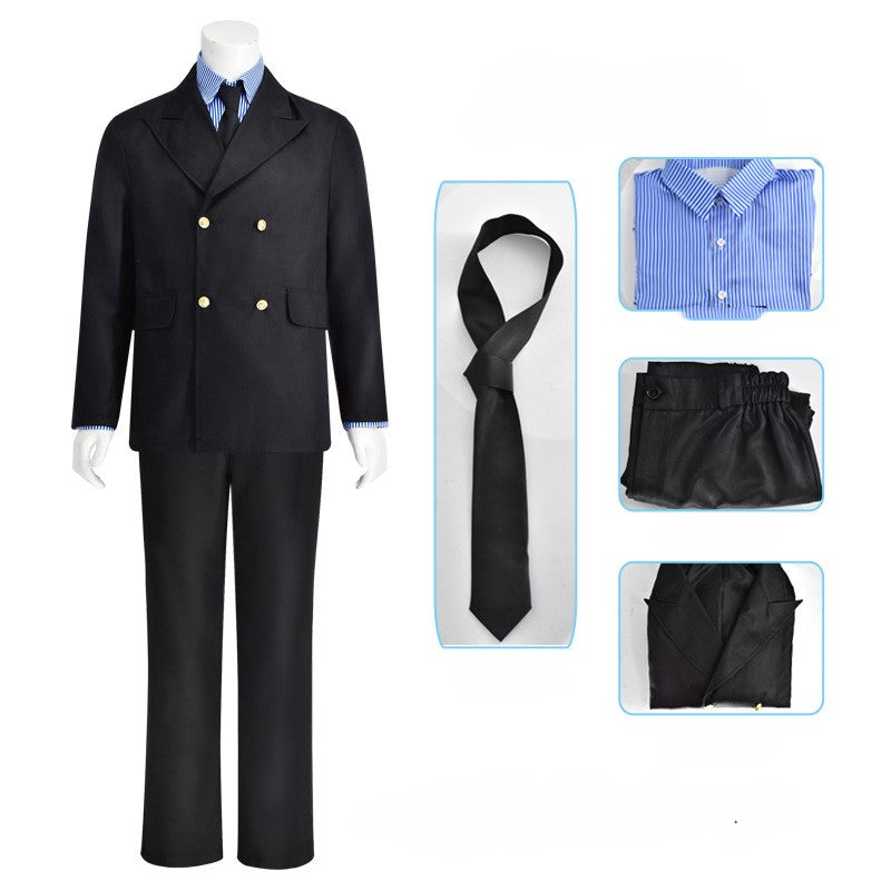 【One Piece】Sanji Cosplay Costume Full Set