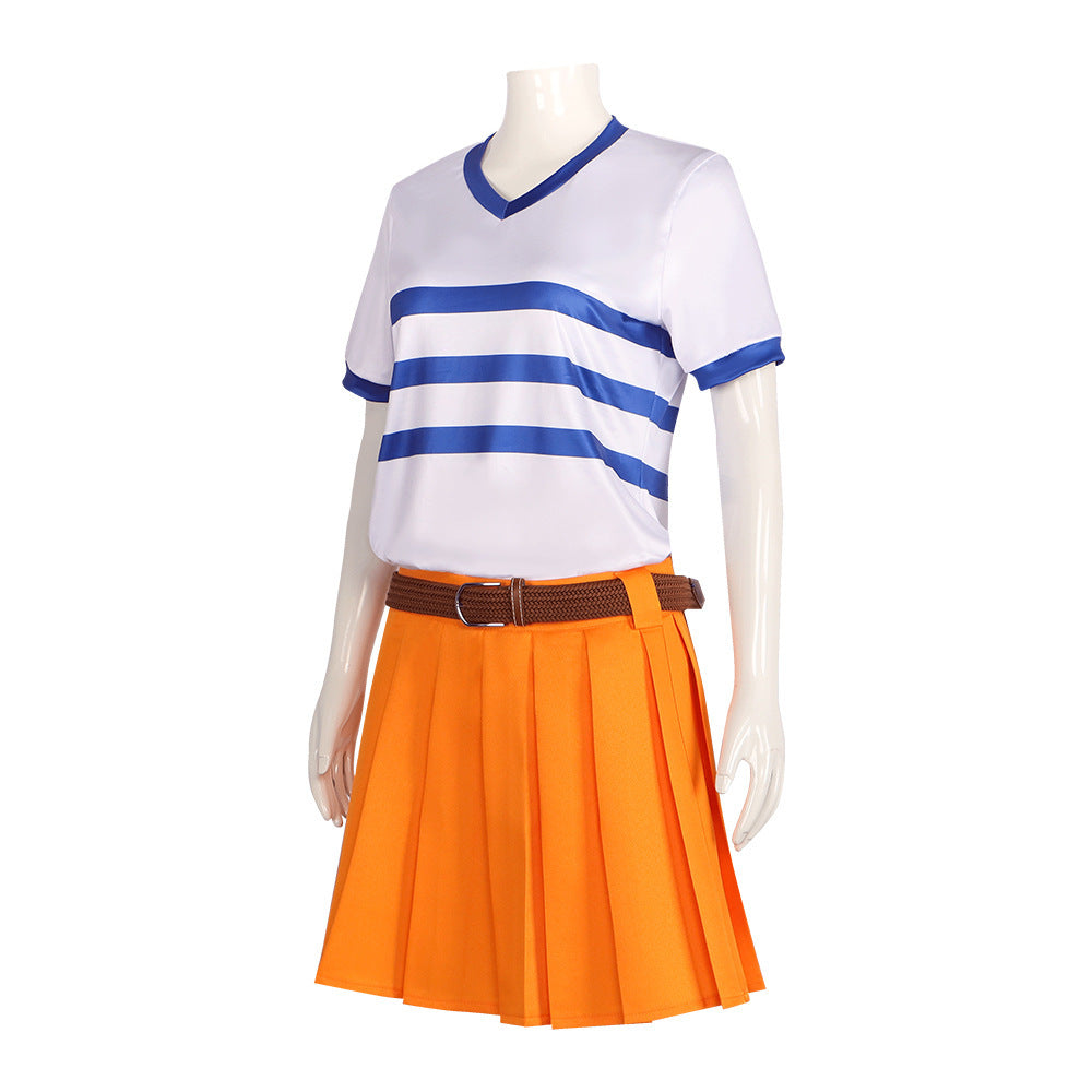 【One Piece】Netflx Nami Cosplay Costume Full Set
