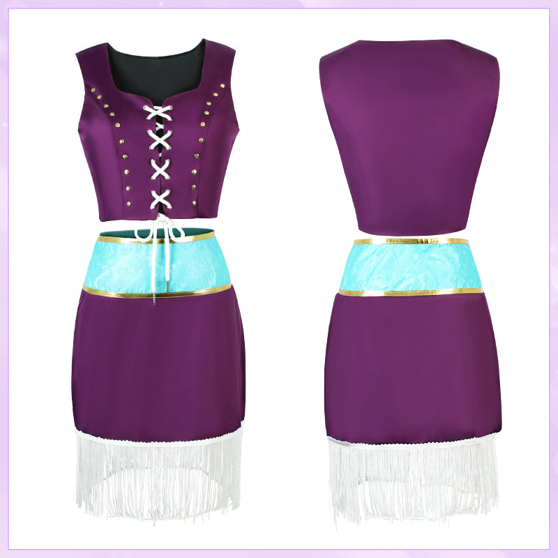 【One Piece】Boa Hankokku Cosplay Costume Full Set