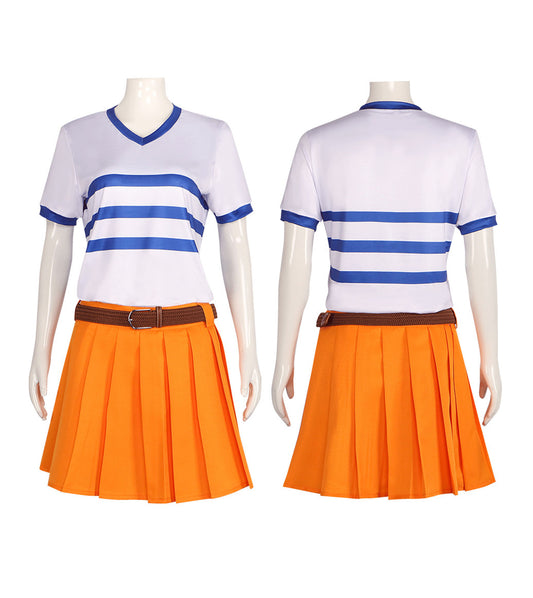 【One Piece】Netflx Nami Cosplay Costume Full Set