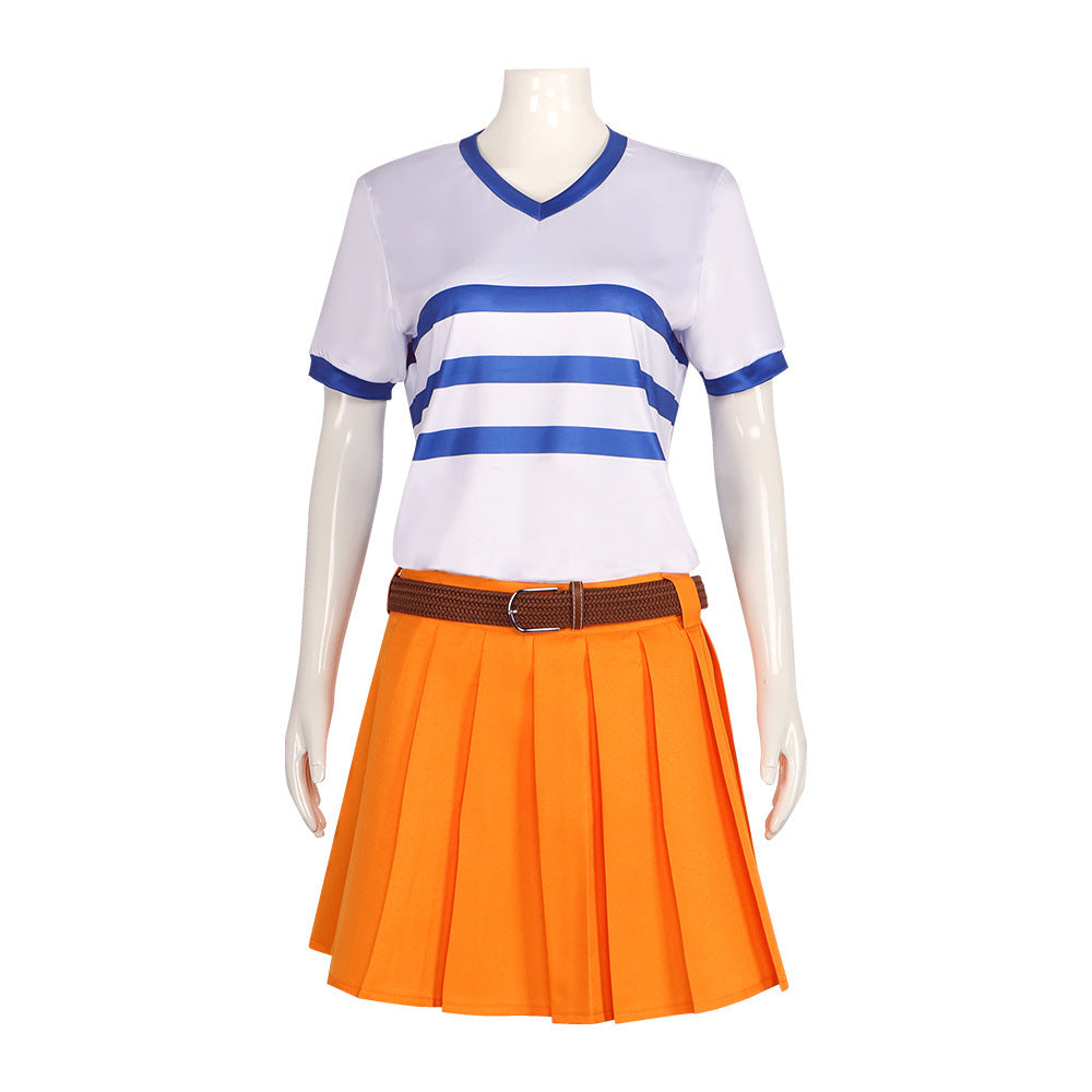 【One Piece】Netflx Nami Cosplay Costume Full Set