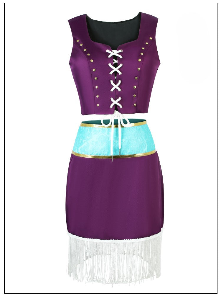 【One Piece】Boa Hankokku Cosplay Costume Full Set
