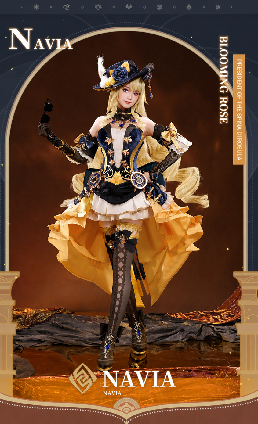 【Genshin Impact】Navia Cosplay Costume Full Set