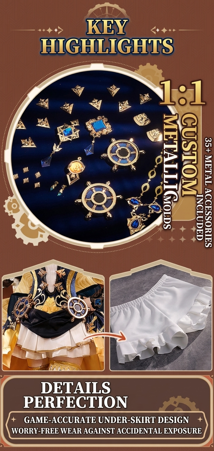 【Genshin Impact】Navia Cosplay Costume Full Set